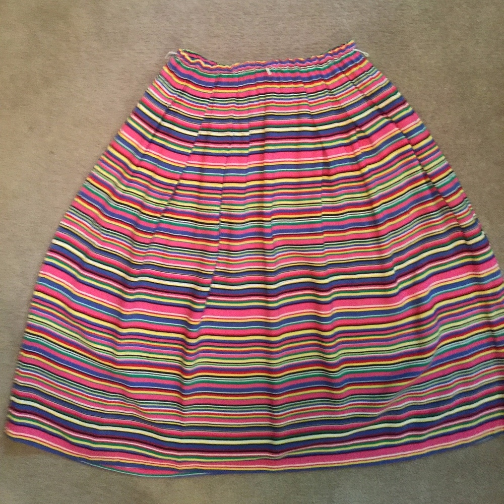 Talbots brightly striped skirt